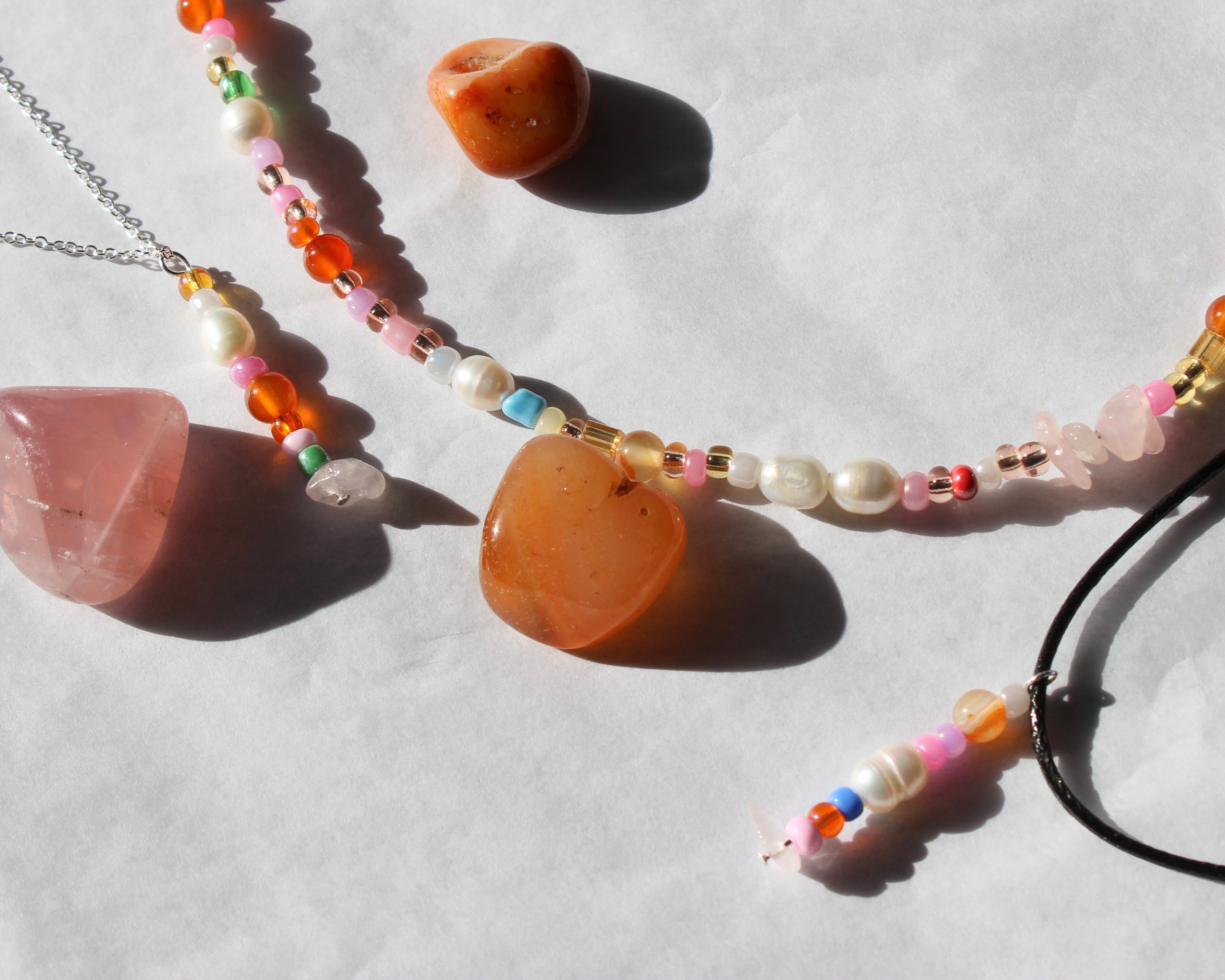 Eros Carnelian Heart Necklace, Healing Stone Necklace,Crystal Necklace –  One Tribe Jewelry